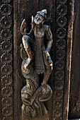 Myanmar - Mandalay, Shwenandaw Kyaung (the Golden Palace) a wonderful example of the Burmese unique teak architecture and wood-carving art. 